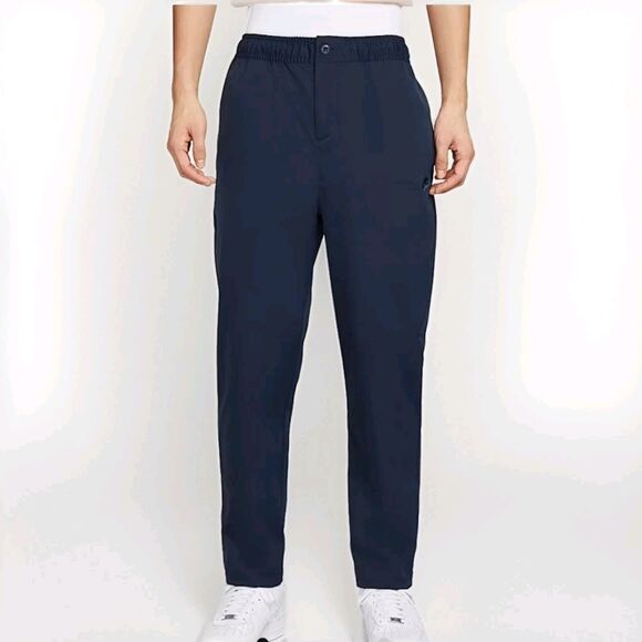 Nike Men's Tapered Woven Trouser Navy Large Drawstring athleisure - Picture 1 of 9
